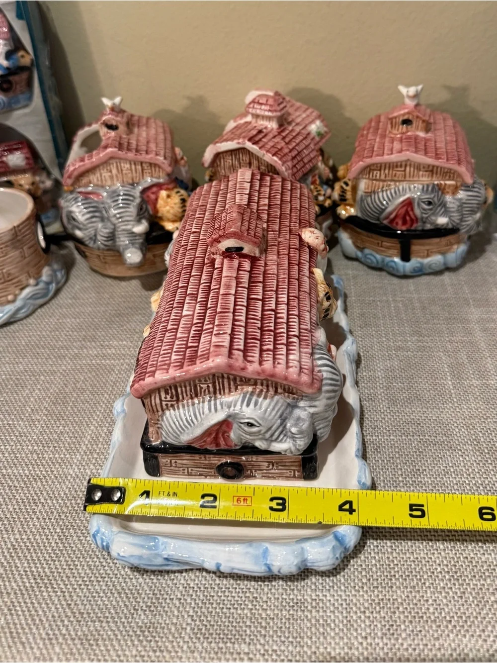 Vintage Wang's International & CBK Noah’s Ark Ceramic Serving Set